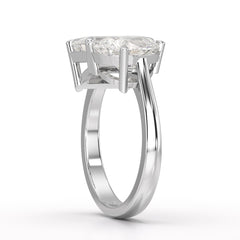 4.5 CT Lab Diamond Two Stone Ring