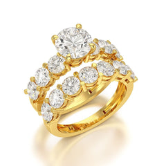 4.64 CT Lab Diamond Round Cut Ring