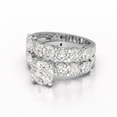 4.64 CT Lab Diamond Round Cut Ring