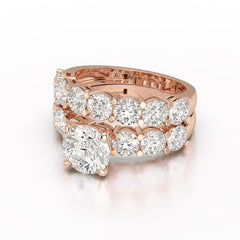 4.64 CT Lab Diamond Round Cut Ring