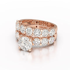 4.82 CT Lab Diamond Round Cut Ring
