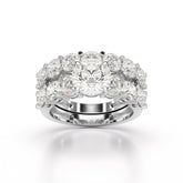 4.64 CT Lab Diamond Round Cut Ring