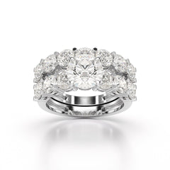 4.64 CT Lab Diamond Round Cut Ring