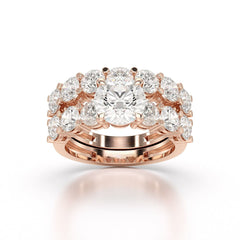 4.64 CT Lab Diamond Round Cut Ring