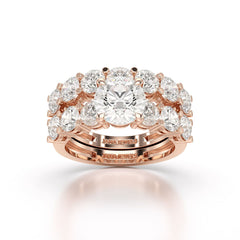 4.82 CT Lab Diamond Round Cut Ring