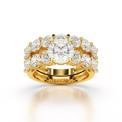 4.64 CT Lab Diamond Round Cut Ring