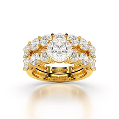 4.82 CT Lab Diamond Round Cut Ring