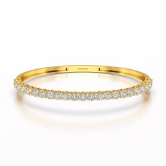 4.6 CT Lab Diamond Round Cut Bangle