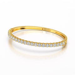 4.6 CT Lab Diamond Round Cut Bangle