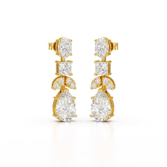 4.88 CT Lab Diamond Drop Earrings