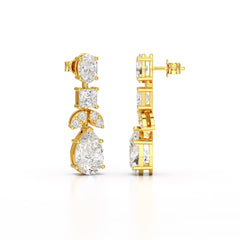 4.88 CT Lab Diamond Drop Earrings