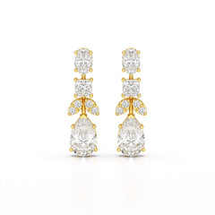 4.88 CT Lab Diamond Drop Earrings