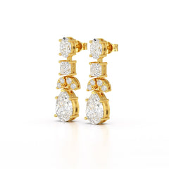 4.88 CT Lab Diamond Drop Earrings
