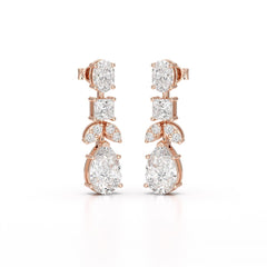 4.88 CT Lab Diamond Drop Earrings