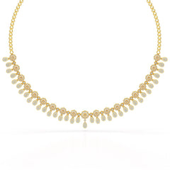 Round Cut Lab Grown Diamond 4.96 CT Elegant Choker Necklace