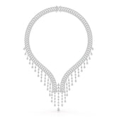 46.95 CT Lab Diamond Fancy Pear Cut Necklace