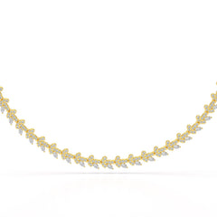 5.14 CT Marquise Shape Lab Grown Diamond Necklace