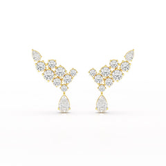 5.8 CT Lab Diamond Dangle Earrings