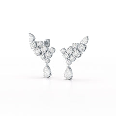 5.8 CT Lab Diamond Dangle Earrings