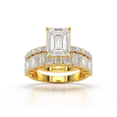 6.24 CT Classic Emerald Cut Lab Diamond Ring