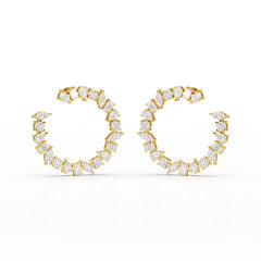 6.36 CT Multi Shape Lab Diamond Stud Earring