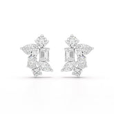 6.57 CT Multi Shape Lab Diamond Stud Earrings
