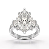 6.66 CT Marquise Cut Lab Diamond Wedding Ring