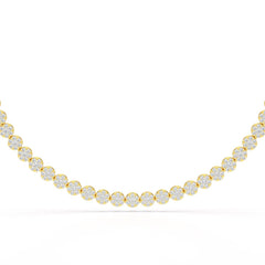 6.77 Carat Lab Diamond Riviere Necklace