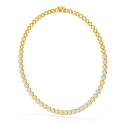 6.77 Carat Lab Diamond Riviere Necklace