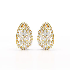 6 CT Lab Diamond Multi Shape Stud Earring