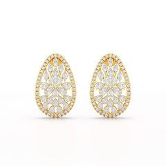 6 CT Lab Diamond Multi Shape Stud Earring