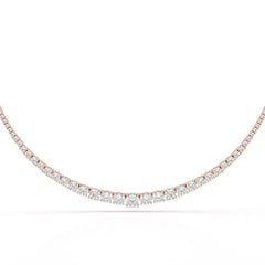 9.35 Carat Lab-Grown Diamond Riviere Necklace - Jama Jewels