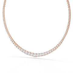 9.35 Carat Lab-Grown Diamond Riviere Necklace - Jama Jewels