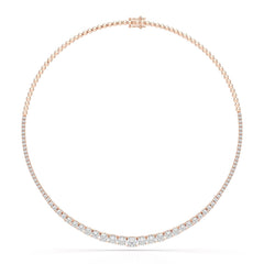 9.35 Carat Lab-Grown Diamond Riviere Necklace - Jama Jewels