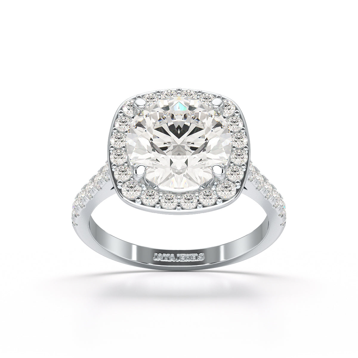 9.76 CT Lab Diamond Round Engagement Ring