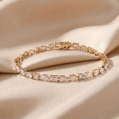 7.40 CT Multi Shape Tennis Bracelet
