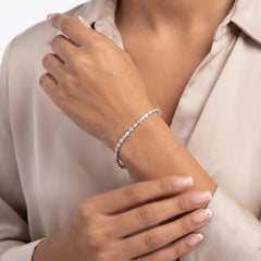 2.78 CT Multi Shape Bezel Tennis Bracelet