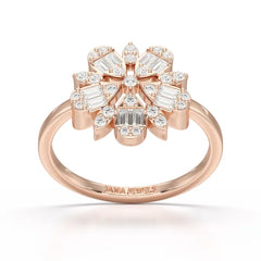 Baguette Cut 0.5 CT Lab Diamond Ring