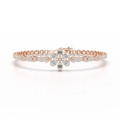 Baguette Cut 1.17 CT Lab Diamond Bracelet