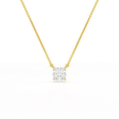 1 CT Cushion Solitaire Lab Grown Diamond Pendant
