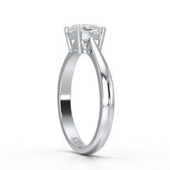 1 Ct Cushion Cut Lab Diamond Solitaire Ring