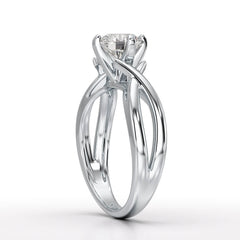 1.09 CT Solitaire Lab Diamond Engagement Ring - Jama Jewels