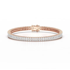 12.45 Emerald Cut Tennis Lab Diamond Bracelet