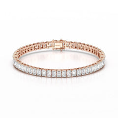 14.25 CT Emerald Cut Tennis Lab Diamond Bracelet
