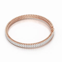 12.45 Emerald Cut Tennis Lab Diamond Bracelet