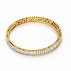 12.45 Emerald Cut Tennis Lab Diamond Bracelet