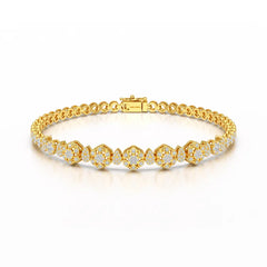 Exquisite 1.15 CT Lab Created Diamond Bracelet