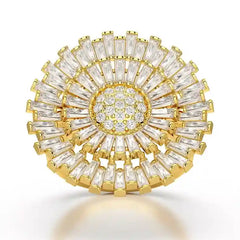 3.63 CT Round Cut Lab Diamond Ring