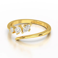 0.2 CT Multi Shape Lab Diamond Ring