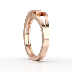 0.15 CT Loop Ring with Round Cut Lab Diamonds